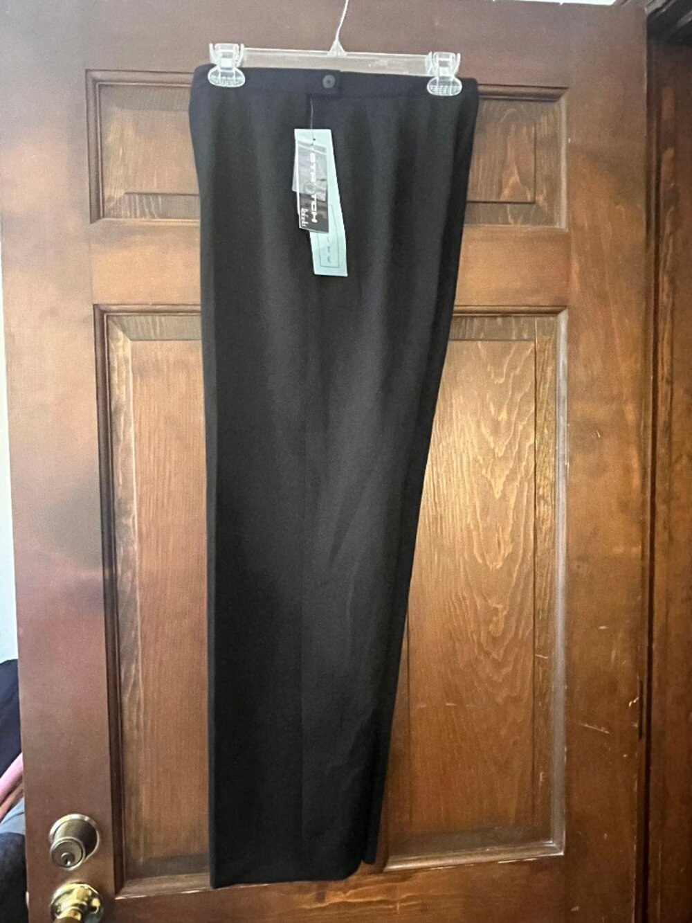 Rafaella NWT Women's Black Stretch Gabardine Business Casual Pants Sz 8 Petite